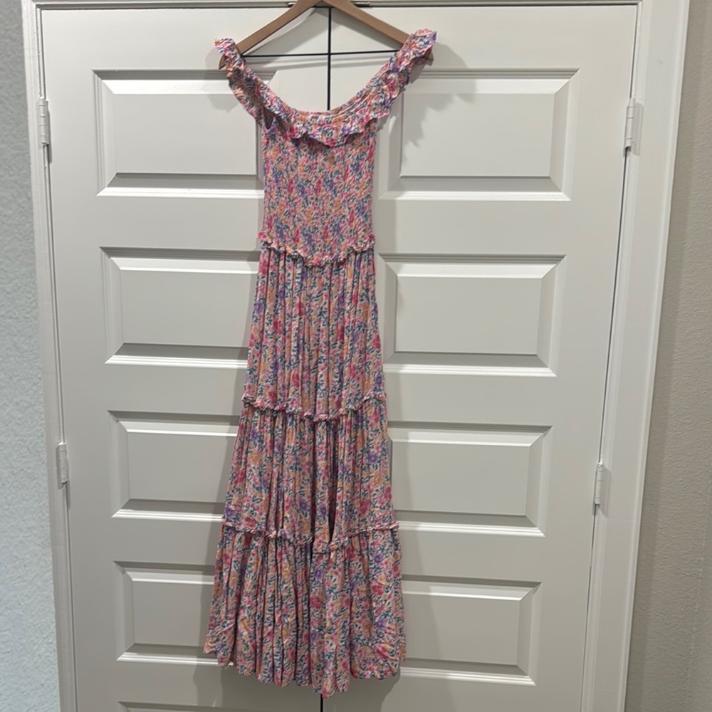 Floral Pink Maxi Dress Abel the Label
